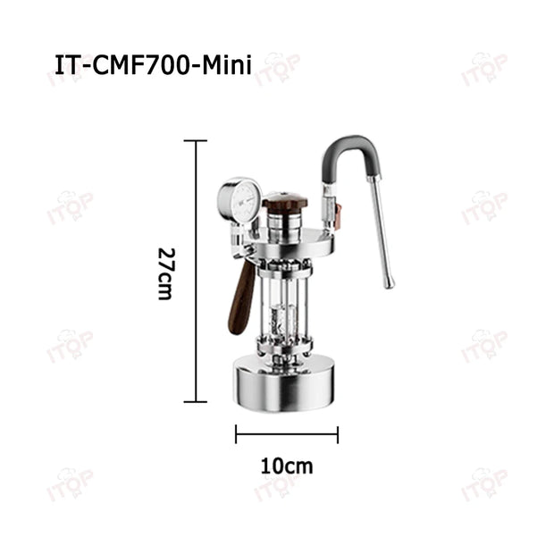 ITOP Steam Milk Frother Household Coffee Milk Foamer Espresso Coffee Maker Milk Frother with 2 Steam Nozzle 1-5 Hole Optional