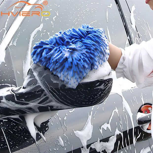 Verfreiniger Microvezel Chenille Auto Styling Moto Wash Voertuig Auto Reinigingshandschoen Handschoen Uitrusting Detailing Doeken Huisstofzuiger