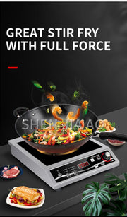 3500W high-power single-head induction cooker button control maximum load-bearing 50KG black crystal panel YS-3505