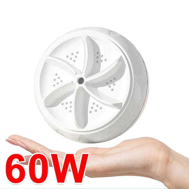 60W USB Wasmachine Roterende Turbo Ultrasone Vaatwasser Draagbare Mini Wasmachine Voor Kleding Thuis Keuken Reizen