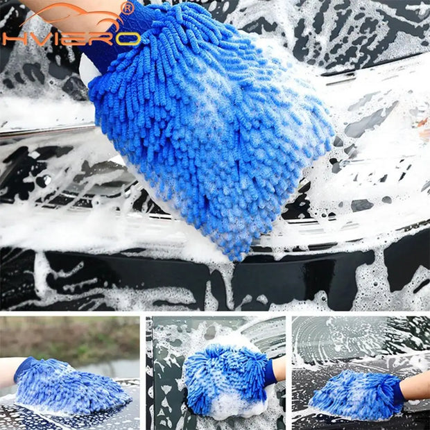 Paint Cleaner Microfiber Chenille Car Styling Moto Wash Vehicle Auto Cleaning Mitt Glove Equipment Detailing Cloths Home Duster