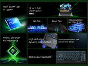 Topton L8 New Gaming Laptop i9 12900H i7 NVIDIA RTX 3060 6G 16 inch 165Hz IPS Windows 11 PCIE4.0 Notebook Gamebook WiFi6 BT5.2