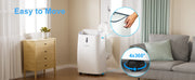 Air Conditioners 14,000 BTU, Cool, Heat, Dehumidifier & Fan 4 in 1 Portable AC Unit, Room Air Conditioners Portable Up