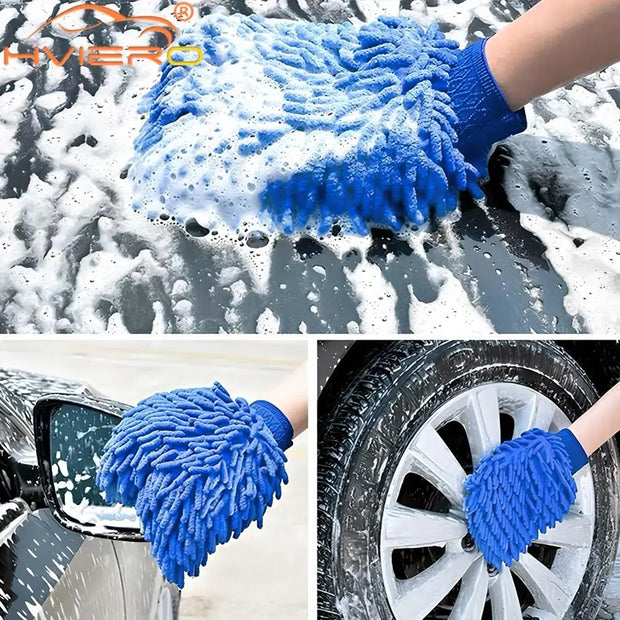 Verfreiniger Microvezel Chenille Auto Styling Moto Wash Voertuig Auto Reinigingshandschoen Handschoen Uitrusting Detailing Doeken Huisstofzuiger