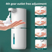 Original 380ML Automatic Foam Soap Dispenser Bathroom Smart Washing Hand Machine With USB Charging White ABS Material