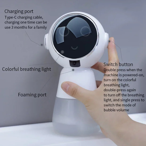 New Automatic Foaming Soap Dispenser Smart Induction Hand Sanitizer Dispenser Home Electric Foam Washing Hand Machine