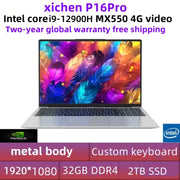 15.6 Inch Gaming Laptop Intel i7 1360P NVIDIA MX550 2G i9 10880H IPS Fingerprint Office Ultrabook Slim Notebook Windows 11 WiFi