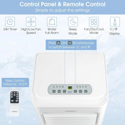 Portable Air Conditioner, 8000 BTU AC Unit with Built-in Dehumidifier, Fan Mode, Sleep Mode, 24H Timer, Remote Control,