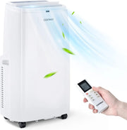 Portable Air Conditioner 9000 BTU, 3 in 1 Air Cooler with Fan & Dehumidifier, Quiet AC Unit Cools Rooms up to 350 sq.ft,