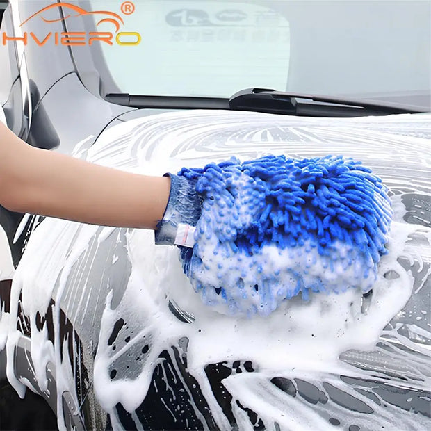 Verfreiniger Microvezel Chenille Auto Styling Moto Wash Voertuig Auto Reinigingshandschoen Handschoen Uitrusting Detailing Doeken Huisstofzuiger