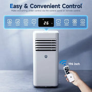 Portable Air Conditioners, 10000 BTU Portable AC for Room up to 450 Sq. Ft., 3-in-1 AC Unit, Dehumidifier & Fan