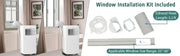 Portable Air Conditioner, 8000 BTU AC Unit with Built-in Dehumidifier, Fan Mode, Sleep Mode, 24H Timer, Remote Control,