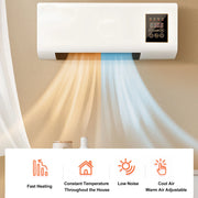 Small  Conditioner Heater Portable Wall Mounted  Conditioning Hot Fan for Bathroom Bedroom EU Plug 220V