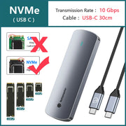 Yottamaster M.2 NGFF NVMe SSD Enclosure M2 SATA External Case Hard Drive Disk Cover USB 3.0 HD Storage Box House for PC Laptop