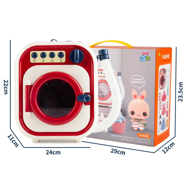 Mini Cleaning Set Small Household Appliances Series Washing Machine Cleaner Play House Doll festival birthday Kid gift Toy