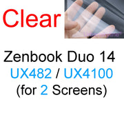 Screen Protector for ASUS Zenbook DUO UX481 UX482 UX582 UX8402 UX8406 Flip UX561 UX363 UX490 OLED HD Clear Matte Frosted Film