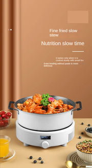 Round induction cooker household multifunctional dormitory hot pot small mini induction cooker