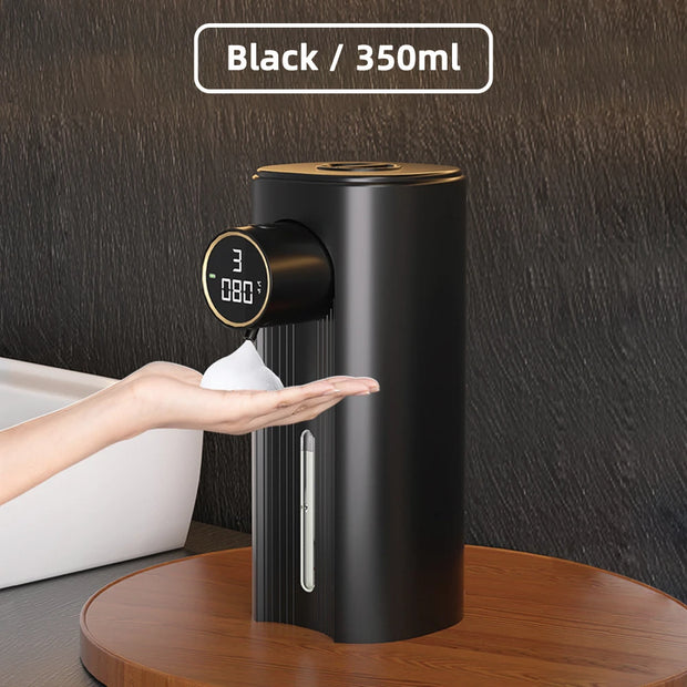 2023 New IPX6 Automatic Foam Soap Dispenser HD LED Display Liquid Soap Dispensers Bathroom Infrared Sensor Hand Washing Machine