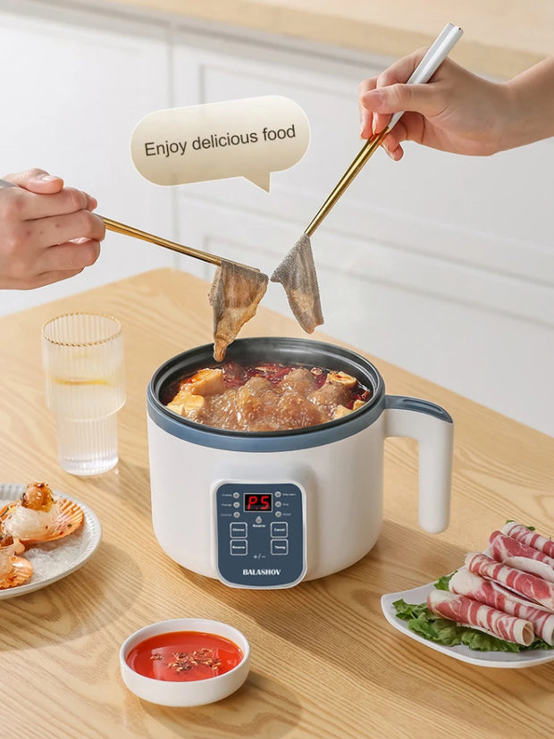 Electric Rice Cooker Multicooker Multifunction Pot Mini Hotpot Pan Soup Home Appliances for The Kitchen Pots Offers 1-2 People