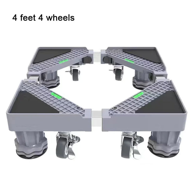 Washing Machine Stand Adjustable Refrigerator Raised Base Mobile Roller Bracket Wheel Bathroom Kitchen Accessories Home Applianc