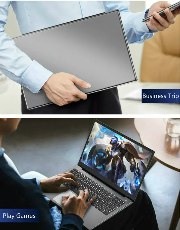 15.6 Inch Gaming Laptop Intel i7 1360P NVIDIA MX550 2G i9 10880H IPS Fingerprint Office Ultrabook Slim Notebook Windows 11 WiFi