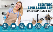 NEW Electric Spin Scrubber,Bathroom Cleaning Brush Power Scrubber with 5 Replaceable Brush Heads, Electric Cleaning Brush