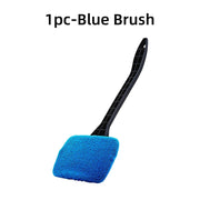 Car Window Cleaner Brush Kit Microfiber Windshield Cleaning Tool Auto Interior Glass Wash Wiper Long Handle Reusable Cloth Pad