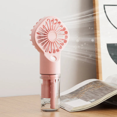 Handheld Mini Fan Air Conditioner Usb Rechargeable Portable Humidifier Mist Cooler Cooling Spray Humidifier Fan For Home/Office