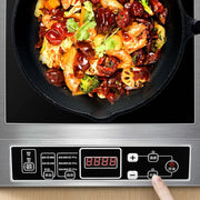 DMWD Commercial 3500W Electromagnetic Induction Cooker Waterproof Hotpot Heating Cooktop Soup Stir-fry Cooking Stove EU US Plug