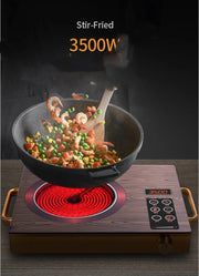 110V-220V Electric Pottery Stove Cooking Hot Pot Porridge Soup Frying Barbecue Induction Cooker 3500W