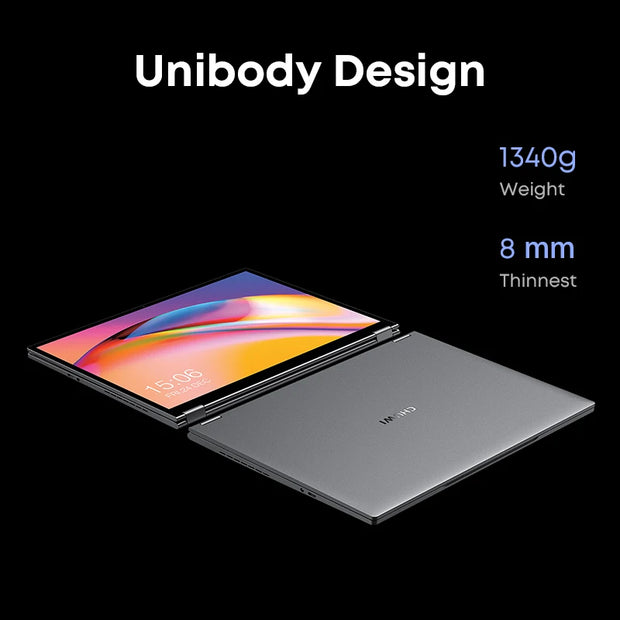 CHUWI FreeBook Laptop Tablet 2 in 1 Intel i3 1215U 12GB LPDDR5 512G SSD Windows 11 Laptop 13,5" IPS FHD-scherm WIFI 6 2256*1504