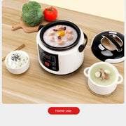 12V 24V Mini Rice Cooker Car Truck Soup Porridge Cooking Machine Food Steamer Heating Lunch Box Meal Heater Warmer 2L