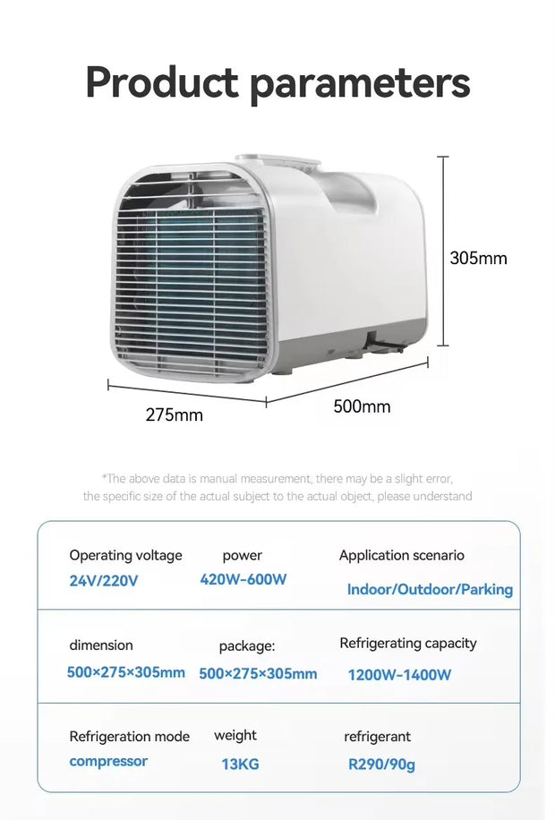 Manufacturers Small Mobile Inverter Household Airconditioner Mini Cooling Fan AC Unit Portable Air Conditioner for Cars Home