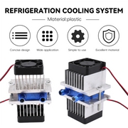 1 Set Mini Air Conditioner DIY Kit Thermoelectric Peltier Cooler Refrigeration Cooling System + Fan for Home Tool