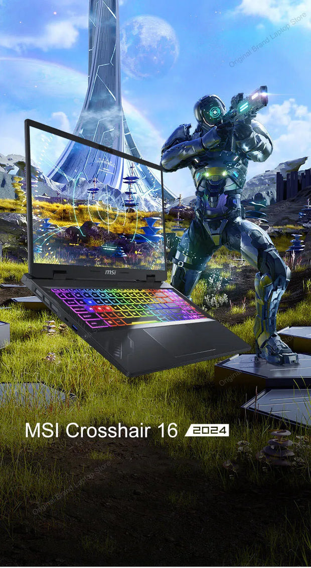 2024 MSI Crosshair 16 HX Laptop 16 Inch 2.5K QHD 240Hz IPS Screen Netbook i7-14700HX 16GB 1TB RTX4060 Notebook Gaming Computer