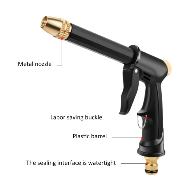 High Pressure Water Sprayer Heavy Duty Hand-held Washer Guns Jet Garden Watering Hose Nozzle Sprinkler Car Cleaning Wash Tool