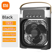 Xiaomi Mijia Portable Fan Air Conditioners USB Fan LED Household Water Mist Cooler Portable 3 Speed Fan For Use In Office