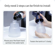 New Automatic Foaming Soap Dispenser Smart Induction Hand Sanitizer Dispenser Home Electric Foam Washing Hand Machine