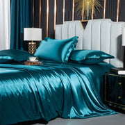 Luxury Satin Bedding Set Duvet Cover with Pillowcase European Style King Queen Size Comfortable Bed Set Bed Covers Linen Sheet