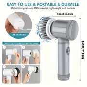 NEW Electric Spin Scrubber,Bathroom Cleaning Brush Power Scrubber with 5 Replaceable Brush Heads, Electric Cleaning Brush