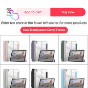 Case for iPad 7th 8th 9th 10.2 Cover Transparent with Pencil Holder Tablet Case for iPad Air 4 5 10.9 5th 6th 9.7 Pro 12.9 funda