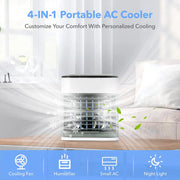 Portable Air Conditioner Home Use Mini Air Cooler Portable Air Conditioning for Office 4 Gear Speed Air Cooling Fan Humidifier