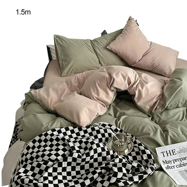 Bed Sheet Quilt Cover Queen Size Comforter Set Super Soft Wear Resistant Friendly To Skin Pillow Case All-season Comforter Set