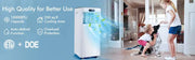 Portable Air Conditioner, 10000BTU Air Cooler with Drying, Fan, Sleep Mode, 2 Speeds, 24H Timer Function, Remote Control