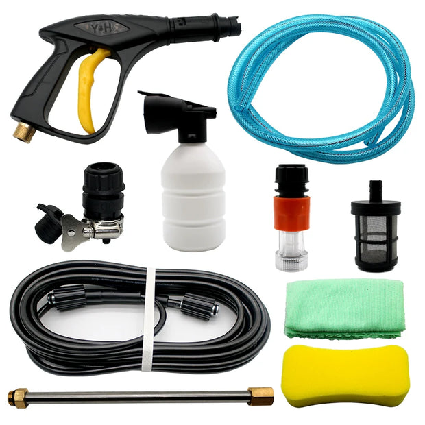 Adjustable Pressure Household Car Washing Machine 220V Small Automatic Induction Water Gun High Pressure Cleaning Tool Equipment