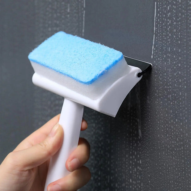 Window Scrubber Tile Cleaner Floor Brush Deep Cleaning Window Cleaner Glass Wiper for Kitchen Car Windshield Indoor Home