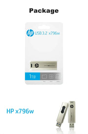 HP X796W USB3.2 Metal USB Flash Drive 256GB 128GB 64GB 32GB High Speed Sticks Creative Personality PenDrive