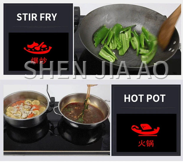 2200W*2 Induction Cooker Smart Double-head Electric Ceramic Stove Desktop Double Stove Induction Cooker Stir Fry