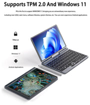 CRELANDER P8 8 Inch Mini Laptop Touchscreen Rotating 360 Degree Intel Alder N100 12GB WiFi6 Notebook Tablet PC Protable Laptops