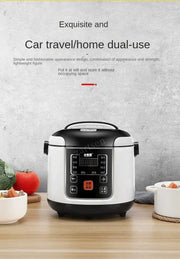 12V 24V Mini Rice Cooker Car Truck Soup Porridge Cooking Machine Food Steamer Heating Lunch Box Meal Heater Warmer 2L